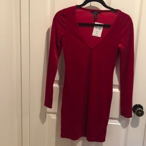 Velvet red dress